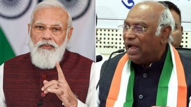 Gujarat Assembly Elections 2022: Congress Sacrificed Two Prime Ministers in Terror Fight, Says Mallikarjun Kharge in Counter To PM Narendra Modi’s Accusation